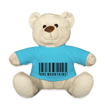 Ore Mountains Erzgebirge Scanning Code - Teddy - Atollblau - Vorne