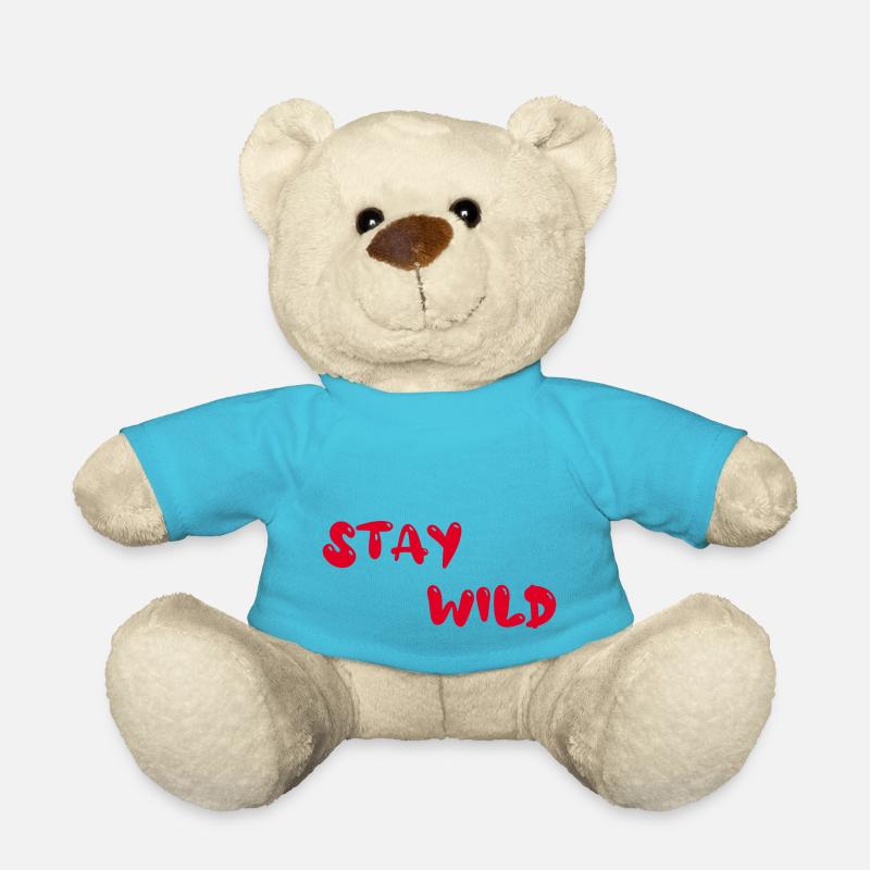 stay wild - Teddy Bear - atoll blue
