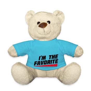 I'm The Favorite - Funny Gift - Teddy Bear - atoll blue - Front
