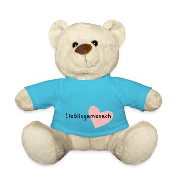 Favorite Person Valentine's Day Love Relationship - Teddy Bear - atoll blue - Front