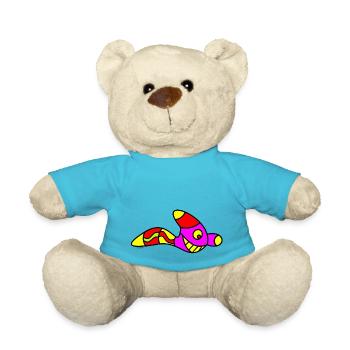 Chemise enfant Wurm - Nounours - bleu outremer - Devant