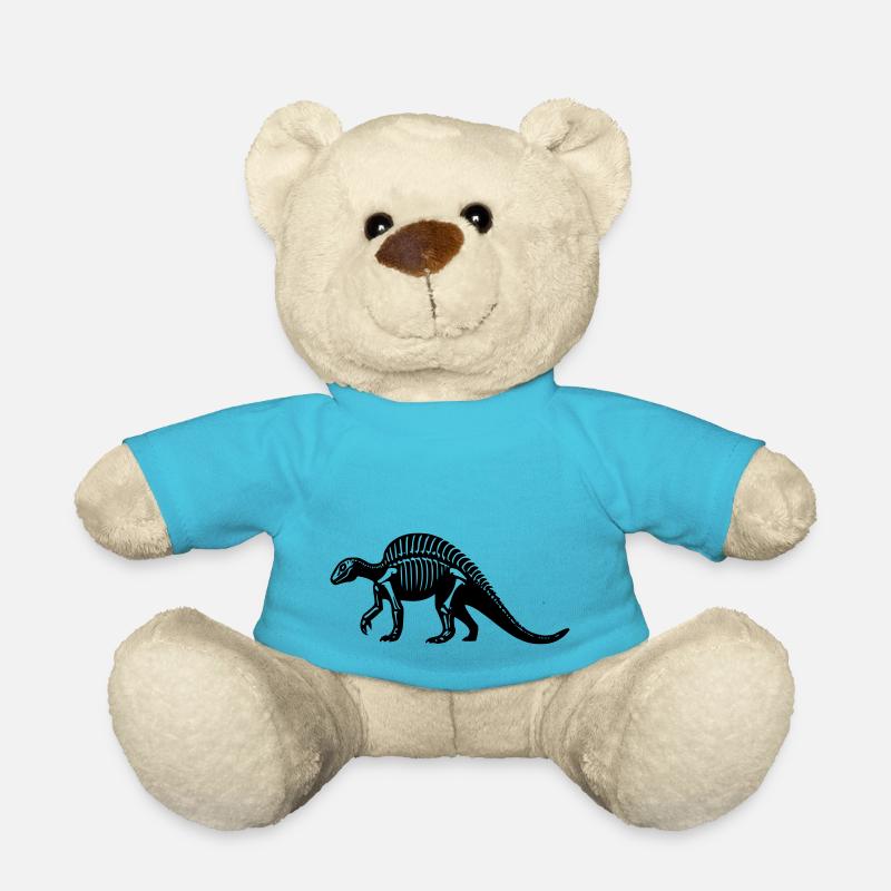 Dinosaur Fossil - Teddy Bear - atoll blue