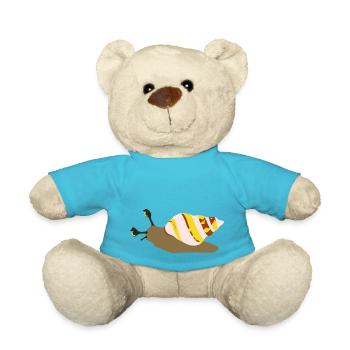Rose escargot - Nounours - bleu outremer - Devant