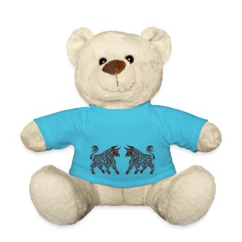stier tier tribal 2 - Teddy - Atollblau - Vorne