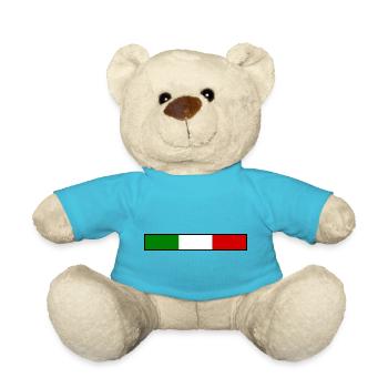 Italy flag - Teddy Bear - atoll blue - Front