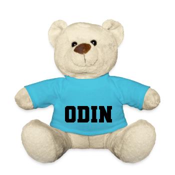 Name - Odin - Teddy Bear - atoll blue - Front