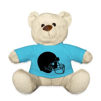 football helm - Teddy Bear - atoll blue - Front