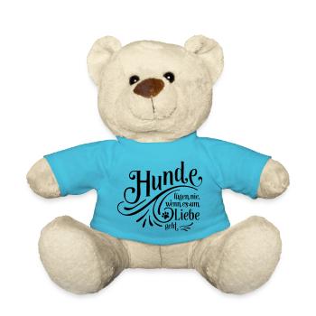 Hunde lügen nie - Teddy - Atollblau - Vorne