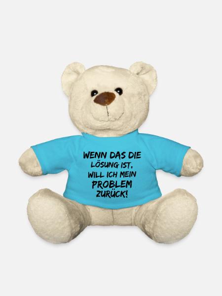 Problem zurück - Teddy - Atollblau