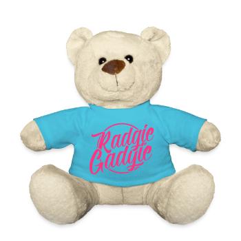 Radgie Gadgie Geordie Newcastle Slang - Teddy Bear - atoll blue - Front