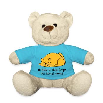 sleep - Teddy Bear - atoll blue - Front