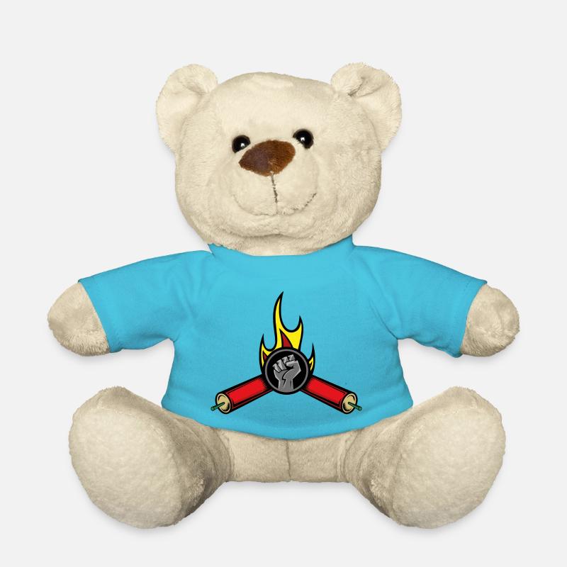 Knaller Böller Feuerwerk Geschenk - Teddy - Atollblau