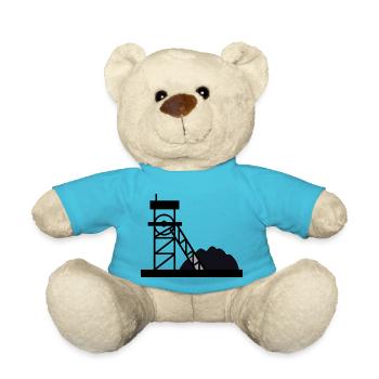 bergarbeiter miner bergwerk mine coal kohle5 - Teddy - Atollblau - Vorne