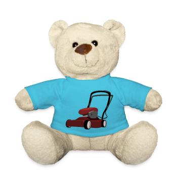 rasenmaeher lawn mower mowing machine2 - Teddy Bear - atoll blue - Front