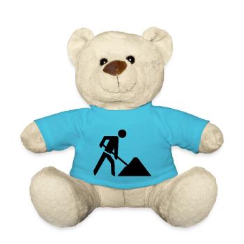 Building site - Teddy Bear - atoll blue - Front