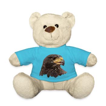 Aigle, faucon, oiseau de proie, brun - Nounours - bleu outremer - Devant