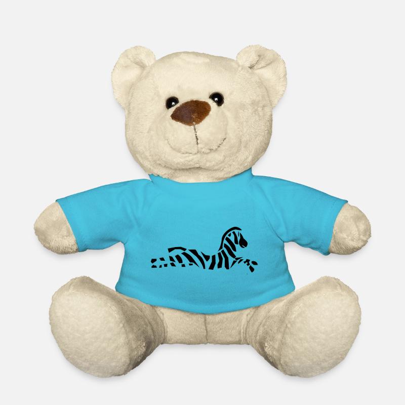 Zebra - Teddy - Atollblau