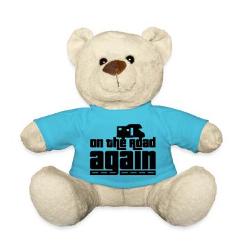On the road again! - Teddy Bear - atoll blue - Front