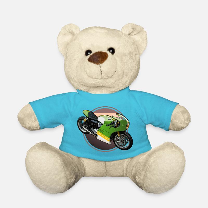 Moto de sport - Nounours - bleu outremer