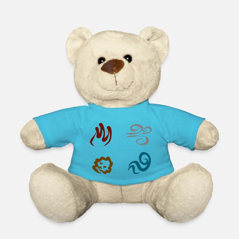Quatre éléments - Nounours - bleu outremer