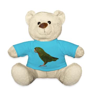 red-throated parakeet - Teddy Bear - atoll blue - Front