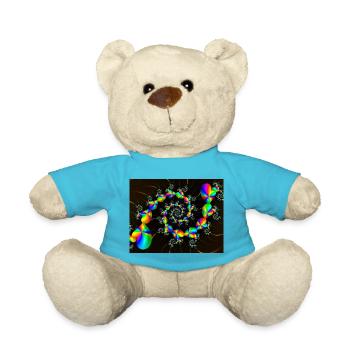 SPIRAL RAINBOW HEARTS - Teddy - Atollblau - Vorne