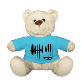 Musique de piano - Nounours - bleu outremer - Devant