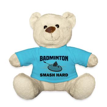 Federball Badminton Sport Cadeau - Nounours - bleu outremer - Devant