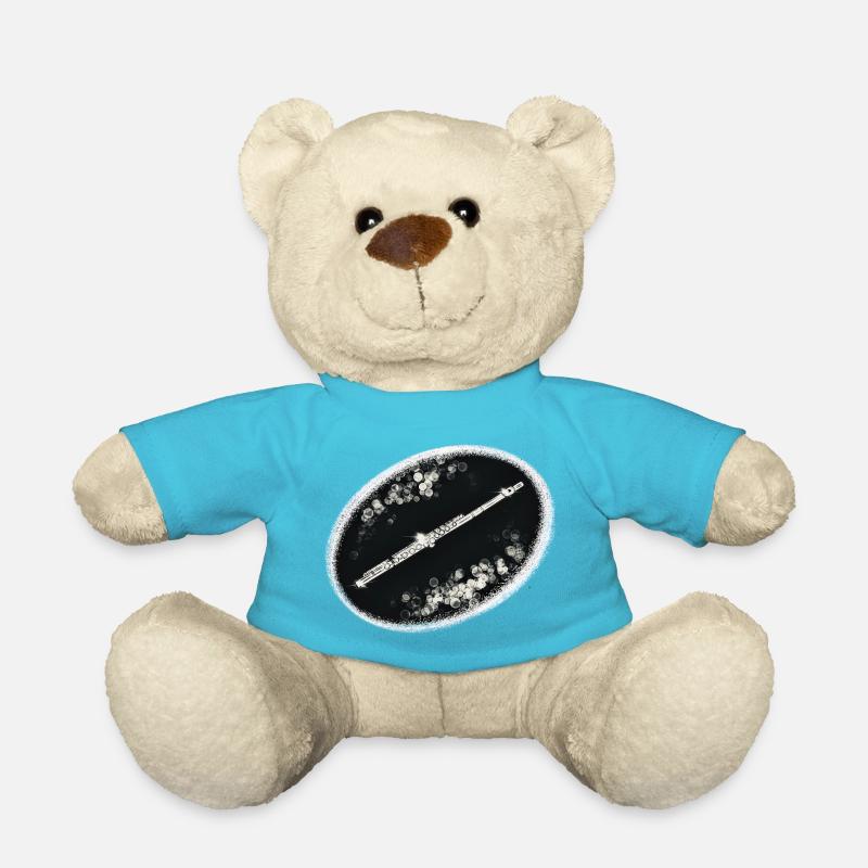 Querflöte sw - Teddy - Atollblau