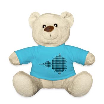 Mandelbrot Ascii - noir - Nounours - bleu outremer - Devant