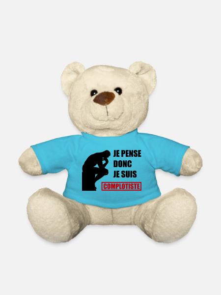 Je pense donc je suis complotiste - Nounours - bleu outremer