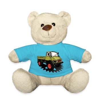 Unimog - Oldtimer - Offroad - Universal motor device - Teddy Bear - atoll blue - Front