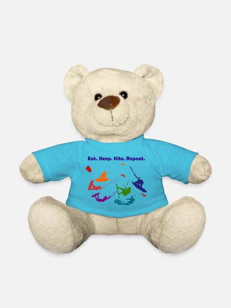 cerf-volant - Nounours - bleu outremer