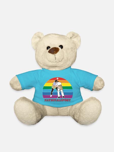 Schweizer Schwinger Schwingen im Vintage  Design - Teddy - Atollblau