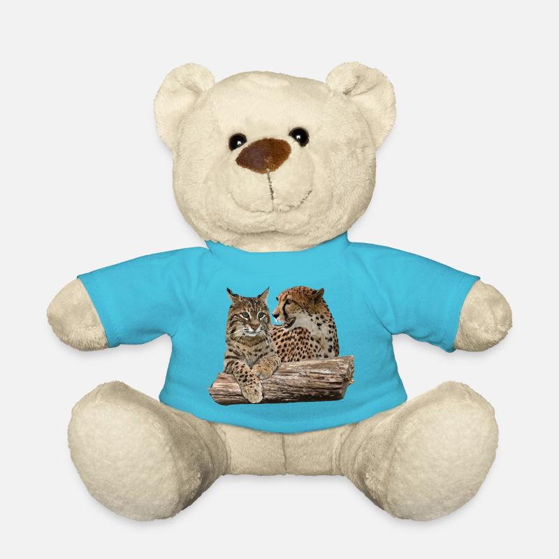Luchs und Gepard - Teddy - Atollblau