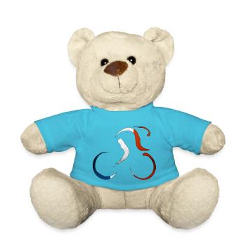 Bicycling bike adrenaline bike cycling - Teddy Bear - atoll blue - Front