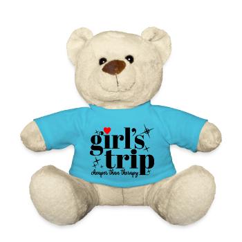 Girl's Trip Cheaper Than Therapy Women Squad Vacay - Teddy Bear - atoll blue - Front