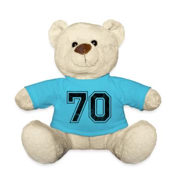 Numéro 70 - Nounours - bleu outremer - Devant