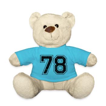 Anzahl 78 - Teddy - Atollblau - Vorne