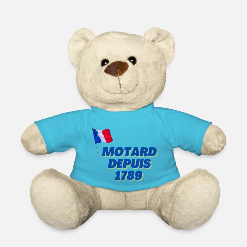 Motard depuis 1789 - Nounours - bleu outremer