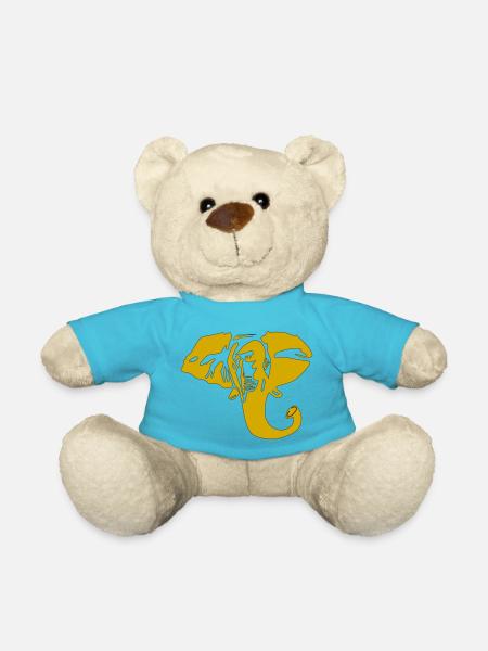 éléphant - Nounours - bleu outremer