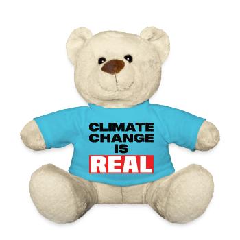 Climate Change Is Real - Teddy - Atollblau - Vorne