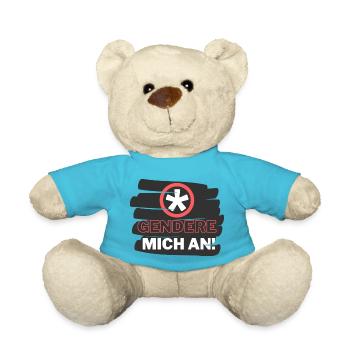 Gendern ist cool - Teddy - Atollblau - Vorne