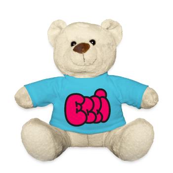 Balloon font ELLI - Teddy Bear - atoll blue - Front