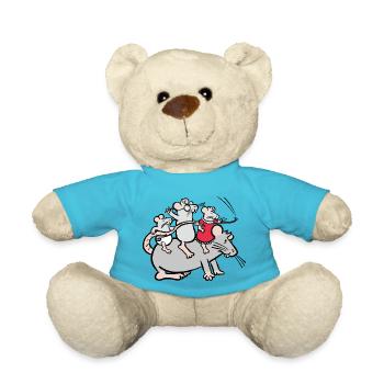 Donkey ride - Teddy Bear - atoll blue - Front