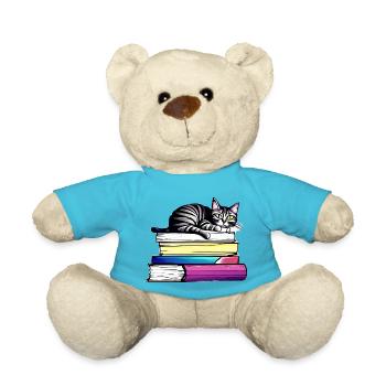 Livres de lecture Chat Livre Chaton - Nounours - bleu outremer - Devant