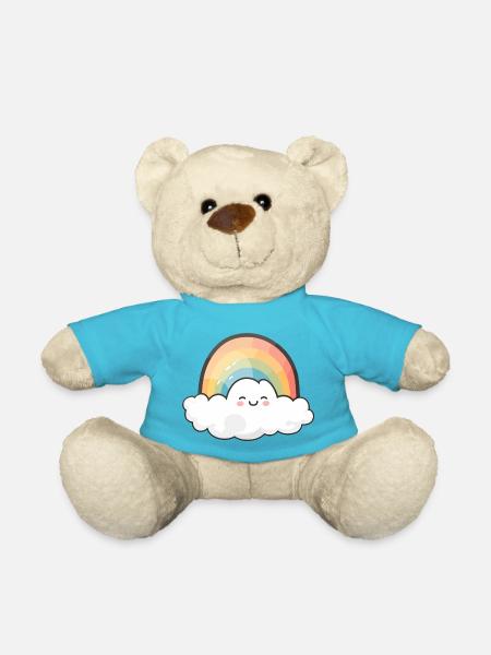 Cloud 'n' Rainbow - Teddy Bear - atoll blue