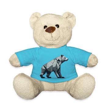 Abstrakter Bär - Teddy - Atollblau - Vorne