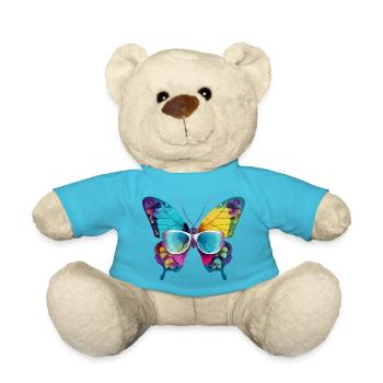 Harry, der bebrillte Schmetterling - Teddy - Atollblau - Vorne