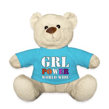 Le pouvoir des filles - Nounours - bleu outremer - Devant